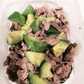 たかこぶんぶん's cooksnap of when they made 10分で！アボカドと豚こまの照り焼き♪.