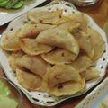 i_yokan's cooksnap of when they made 餃子の皮でミートソース揚げ.