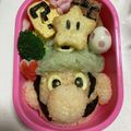 ダイナソーとペンギン's cooksnap of when they made キャラ弁！ルイージ弁当.
