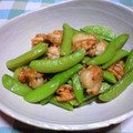 hachi123's cooksnap of when they made ほたてとスナップえんどうのマヨネーズ炒め.