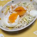 QPはにー's cooksnap of when they made 春キャベツのゆで卵とジャムのデリ風サラダ.