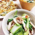 ゆいころままこ's cooksnap of when they made チンゲン菜と豚肉・エリンギの餡かけ炒め.