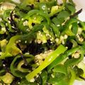maikomau's cooksnap of when they made ピーマンと塩昆布の和え物.