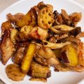 とりぽよ☆ママ's cooksnap of when they made 鶏ももとさつま芋レンコンの炒め煮.