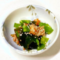 にきけん's cooksnap of when they made 絹さやとワカメのキムチ和え.