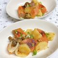 ゆづキッチン's cooksnap of when they made 秋鮭とじゃがいものバター味噌焼き.