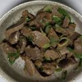 クック8W4H9J☆'s cooksnap of when they made 男子大学生の砂肝のガーリック炒め.