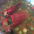 aki mcneil's cooksnap of when they made 簡単！伊勢エビの頭の味噌汁☆.