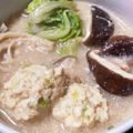 yumi106207's cooksnap of when they made 鍋に欠かせない!!むね肉で絶品☆鶏団子.