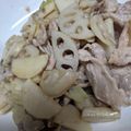 じゅんともた's cooksnap of when they made 豚バラ・レンコン・山芋のサッパリ炒め.