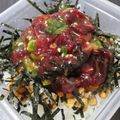 黒豆丸's cooksnap of when they made 鯨の刺身で簡単ユッケ丼.