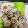 ぷーとんR's cooksnap of when they made 大葉とチーズくるくる竹輪巻.