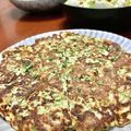 Superlittleboo's cooksnap of when they made 餃子リメイク！残った餃子の具で卵焼き.