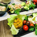 ♡ひな祭り♡'s cooksnap of when they made ☆かぼちゃサラダのレタス巻き☆.