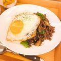 のんちごはん♡'s cooksnap of when they made カフェ風♪なすとピーマンの甘辛肉味噌丼.