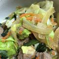 ayuha21's cooksnap of when they made サイコロステーキと野菜のにんにく醤油炒め.