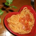 ぴおっと's cooksnap of when they made スパゲティ・アマトリチャーナ.