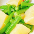 りーとぽん's cooksnap of when they made 簡単！いんげんとじゃがいものバター炒め.