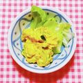 カレンガール's cooksnap of when they made きゅうりとたまご入り【かぼちゃサラダ】.
