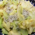 keroro's cooksnap of when they made しらすとキャベツの酢の物.