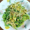 プラハの街並み's cooksnap of when they made 簡単☆豆苗とえのきの卵とじ♪.