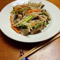 はっぴぃ☆モソモ's cooksnap of when they made 夏のスタミナ豚レバーオイスターソース炒め.