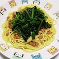 もぐ・ω・くま's cooksnap of when they made 納豆とほうれん草のパスタ.
