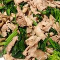 かめのたろう's cooksnap of when they made 豚こま入りほうれん草の炒め物.