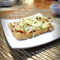 inyako's cooksnap of when they made 油揚の長葱チーズ焼き＊市販の唐辛子味噌で.