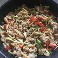 daisukemom's cooksnap of when they made 野菜たっぷり味付けお手軽チンジャオロース.