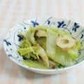 umemodoki's cooksnap of when they made 材料3つ簡単副菜♪白菜と竹輪のさっと煮.