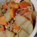 shoebills's cooksnap of when they made 大根とお揚げの煮付け.