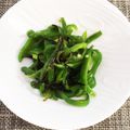 horseland's cooksnap of when they made 塩昆布とピーマンの炒め物.