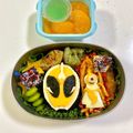 ♡アリスmama♡'s cooksnap of when they made 仮面ライダーゴースト キャラ弁 型紙付.