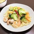居酒屋まるみ's cooksnap of when they made ブロッコリー柿と海老のペペロンチーノ.