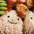 ＊ぺぺちゃん＊'s cooksnap of when they made 栗くんおにぎり＊キャラ弁.
