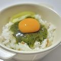 tamago大好き's cooksnap of when they made めかぶの卵かけごはん.
