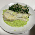 すけらっちょ's cooksnap of when they made タラのムニエル　枝豆ソース添え.