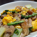 クレちゃん's cooksnap of when they made 小松菜と卵のオイスターソース炒め☆.
