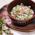 からあげパーティー's cooksnap of when they made 鶏皮で作る親子チャーハン.
