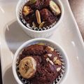 sayacarta's cooksnap of when they made HMで*バナナとクルミのココアマフィン.