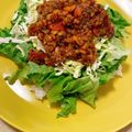 ピーナッツ子♪'s cooksnap of when they made 春キャベツのタコライス風丼.