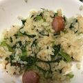 みずの花's cooksnap of when they made 子供も喜ぶ！小松菜とウインナーの混ぜご飯.