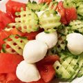 ♦︎くぅ〜こ♦︎'s cooksnap of when they made ワッフルスライス胡瓜のサラダ.