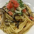 koiko亭's cooksnap of when they made たらこのカルボ仕立てパスタ.