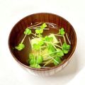にきけん's cooksnap of when they made お豆腐とカイワレのお吸い物♪.