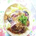 chako106HM's cooksnap of when they made かつおのごまみそ丼.
