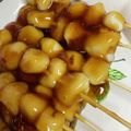 クックQ51Z5P☆'s cooksnap of when they made 簡単みたらしだんご❤お手軽バージョン♪.