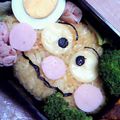 ひめポ's cooksnap of when they made キャラ弁✿カレーパンマン弁当.