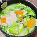 Maaooo's cooksnap of when they made 鶏肉とレタスのうま塩スープ.